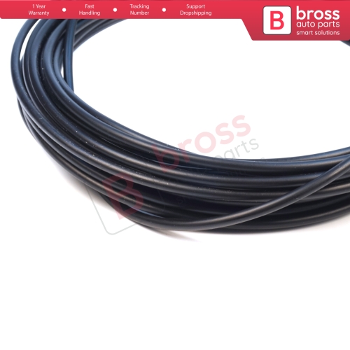 10 Meters Steel Cable Rope Wire Sound Isolation Protection Hose Inner Diameter 1.2 mm Outer Dia 4 mm for Universal Many Car Auto Motorcycle Models