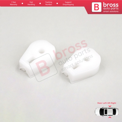 2 Pieces Window Regulator Clips Rear Left OR Right for Renault Megane MK2 EM0/1 2002-2009 CC Cabriolet Convertible