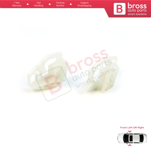 Window Regulator Repair Clips A+B Front Left or Right for Renault Megane MK2 Peugeot 206 206+ Citroen XSara Picasso N68 4/5 Door 