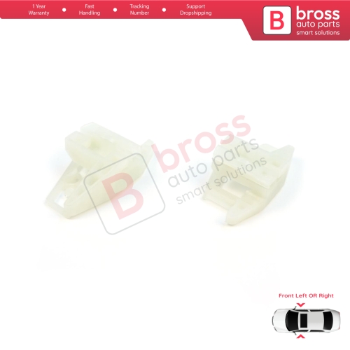 Window Regulator Repair Clips A+B Front Left or Right for Renault Megane MK2 Peugeot 206 206+ Citroen XSara Picasso N68 4/5 Door 