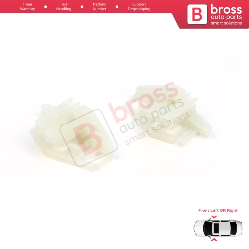 Window Regulator Repair Clips A+B Front Left or Right for Renault Megane MK2 Peugeot 206 206+ Citroen XSara Picasso N68 4/5 Door 