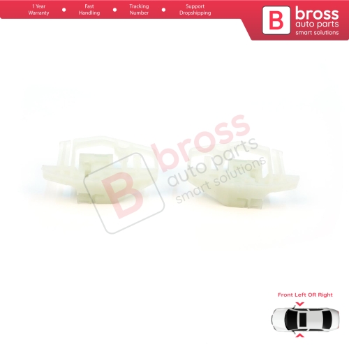 Window Regulator Repair Clips A+B Front Left or Right for Renault Megane MK2 Peugeot 206 206+ Citroen XSara Picasso N68 4/5 Door 