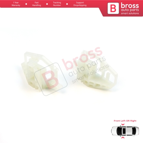 Window Regulator Repair Clips A+B Front Left or Right for Renault Megane MK2 Peugeot 206 206+ Citroen XSara Picasso N68 4/5 Door 