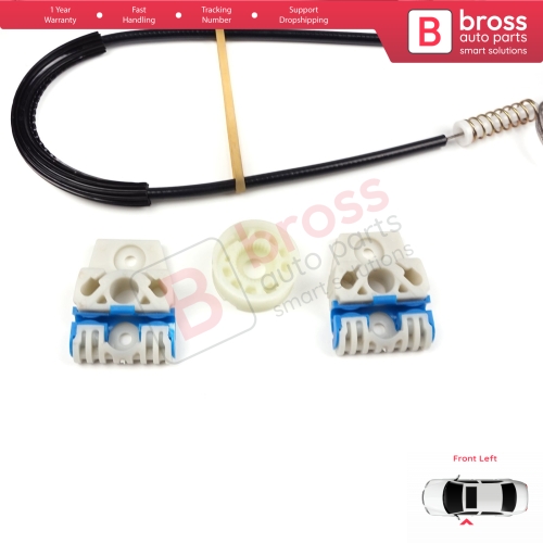 Window Regulator Repair Kit Front Left Door for VW Jetta Golf MK5 A5 1K R32 GTI Rabbit Plus 5M1 1K4837461