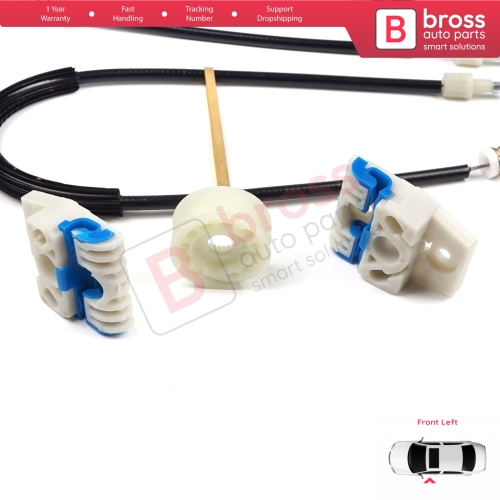 Window Regulator Repair Kit Front Left Door for VW Jetta Golf MK5 A5 1K R32 GTI Rabbit Plus 5M1 1K4837461
