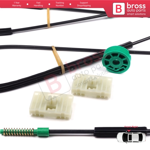 Power Window Regulator Repair Set Right Door for Audi A3 S3 MK1 8L1 1996-2003 2/3 Door Hatchback Coupe 8L3837462