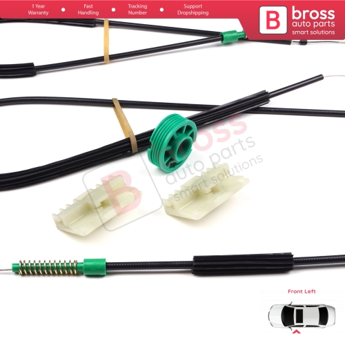Power Window Regulator Repair Set Left Door for Audi A3 S3 MK1 8L1 1996-2003 2/3 Door Hatchback Coupe 8L3837461