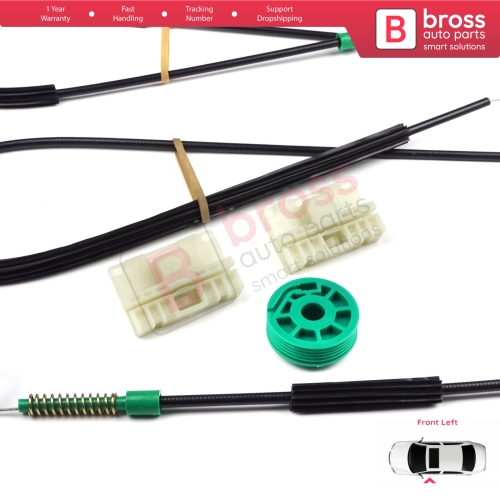 Power Window Regulator Repair Set Left Door for Audi A3 S3 MK1 8L1 1996-2003 2/3 Door Hatchback Coupe 8L3837461