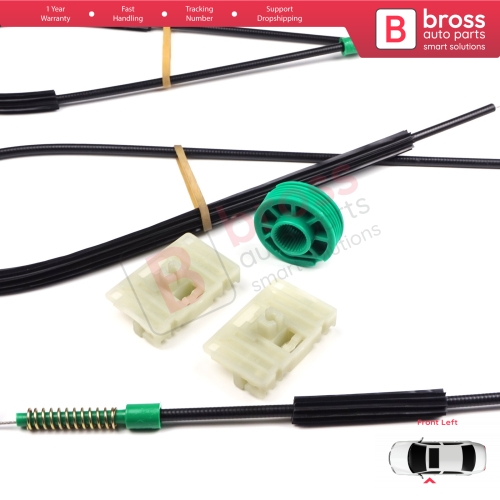 Power Window Regulator Repair Set Left Door for Audi A3 S3 MK1 8L1 1996-2003 2/3 Door Hatchback Coupe 8L3837461