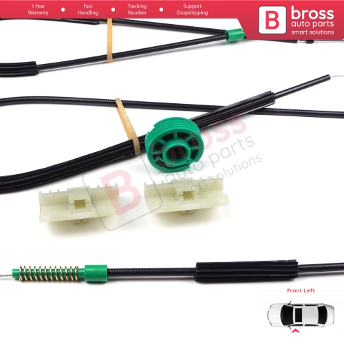 Power Window Regulator Repair Set Left Door for Audi A3 S3 MK1 8L1 1996-2003 2/3 Door Hatchback Coupe 8L3837461