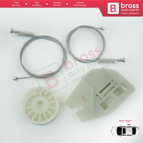Window Regulator Repair Kit Rear Right Door for BMW X5 E53 2000-2006 51357125060