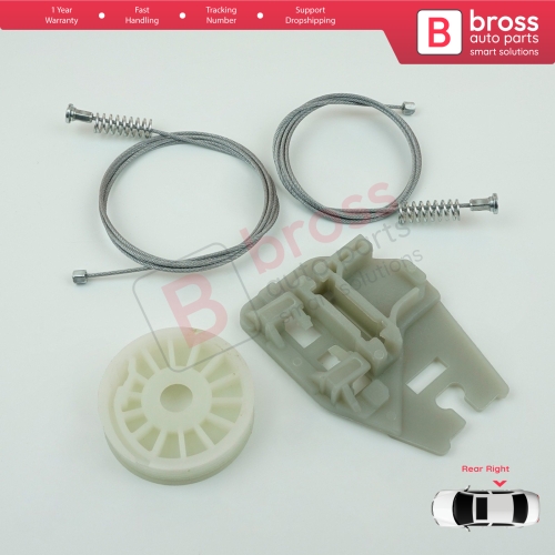 Window Regulator Repair Kit Rear Right Door for BMW X5 E53 2000-2006 51357125060