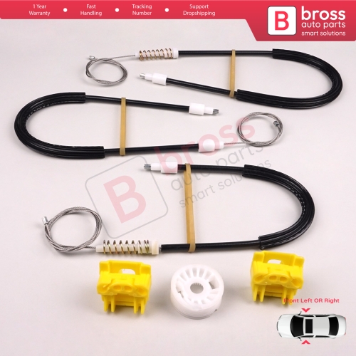 Power Window Regulator Repair Set Front Left or Right Door for Saab 9-3 MK2 YS3F E50 2002-2015 4/5 Door 12755683 12755684
