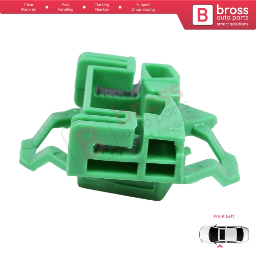 Window Regulator Repair Clips L2 Front Left for VW Polo Classic 6V Caddy MK2 Seat Cordoba MK1 Ibiza MK2 Inca Skoda Octavia MK1 1U 6K4837401