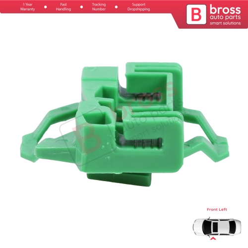 Window Regulator Repair Clips L2 Front Left for VW Polo Classic 6V Caddy MK2 Seat Cordoba MK1 Ibiza MK2 Inca Skoda Octavia MK1 1U 6K4837401