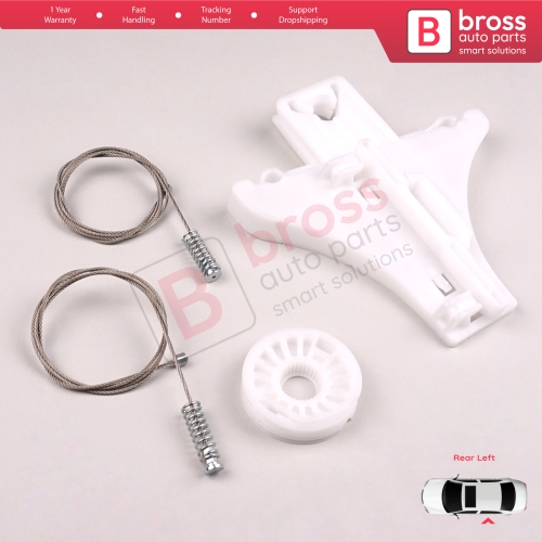 Window Regulator Repair Kit Rear Left Door for VW Golf MK4 Jetta Bora A4 1J 4/5 Door 1J4839461