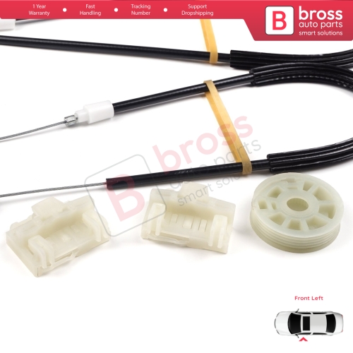 Window Regulator Repair Kit Front Left Door for VW Polo MK3 6N1 6N2 Hatchback 1994-2001 4/5 Door 6N4837461