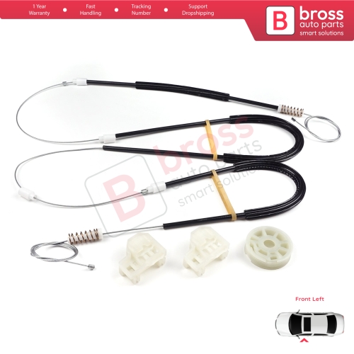 Window Regulator Repair Kit Front Left Door for VW Polo MK3 6N1 6N2 Hatchback 1994-2001 4/5 Door 6N4837461