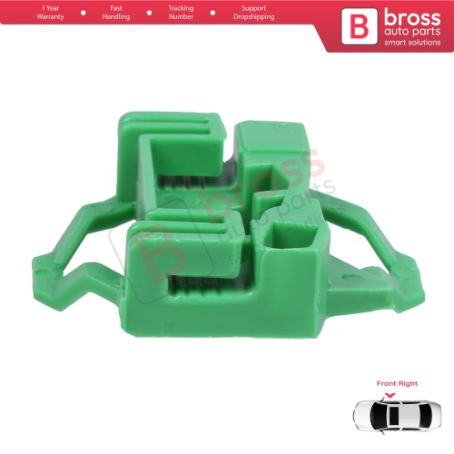 Window Regulator Repair Clips R2 Front Right for VW Polo Classic 6V Caddy MK2 Seat Cordoba MK1 Ibiza MK2 Inca Skoda Octavia MK1 1U 6K4837402