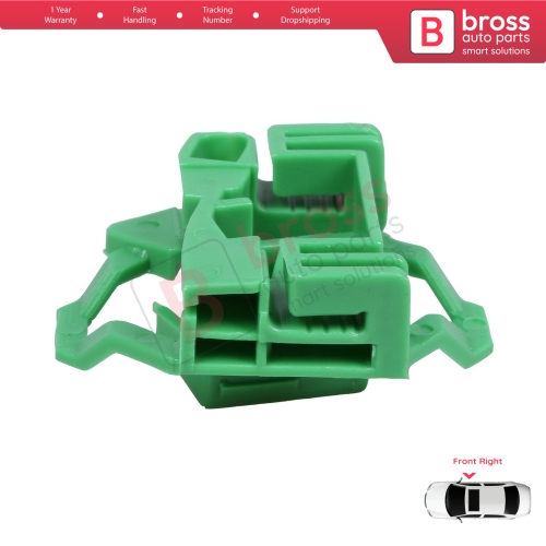 Window Regulator Repair Clips R2 Front Right for VW Polo Classic 6V Caddy MK2 Seat Cordoba MK1 Ibiza MK2 Inca Skoda Octavia MK1 1U 6K4837402