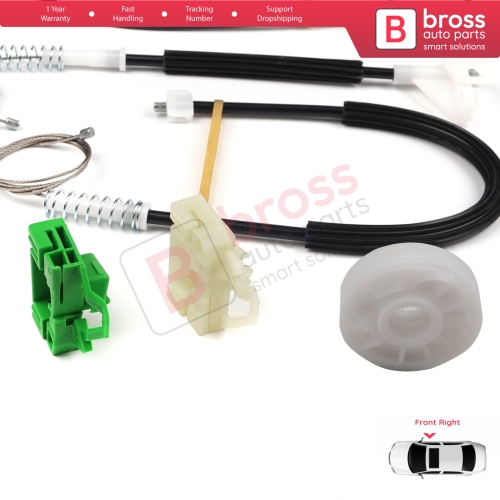 Window Regulator Repair Kit Front Right Door for Seat Ibiza MK2 6K1 1993-2002 4/5 Door 6K4837402P