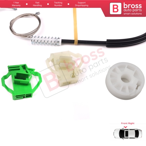 Window Regulator Repair Kit Front Right Door for Seat Ibiza MK2 6K1 1993-2002 4/5 Door 6K4837402P