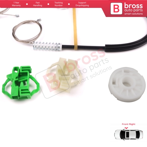 Window Regulator Repair Kit Front Right Door for Seat Ibiza MK2 6K1 1993-2002 4/5 Door 6K4837402P
