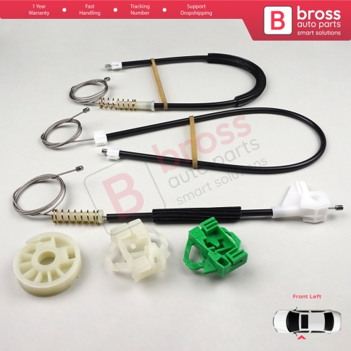 Window Regulator Repair Kit Front Left Door for Seat Ibiza MK2 6K1 1993-2002 4/5 Door 6K4837401P