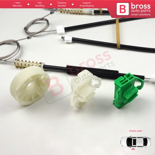 Window Regulator Repair Kit Front Left Door for Seat Ibiza MK2 6K1 1993-2002 4/5 Door 6K4837401P