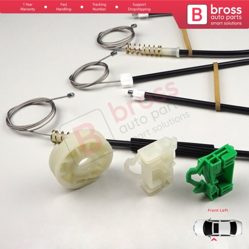 Window Regulator Repair Kit Front Left Door for Seat Ibiza MK2 6K1 1993-2002 4/5 Door 6K4837401P