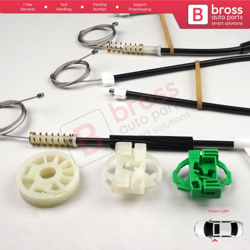 Window Regulator Repair Kit Front Left Door for Seat Ibiza MK2 6K1 1993-2002 4/5 Door 6K4837401P