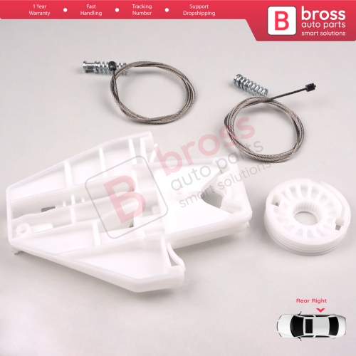 Power Window Regulator Repair Set Rear Right Door for Skoda Fabia MK1 1999-2008 4/5 Door Praktik Van 6Y0839462