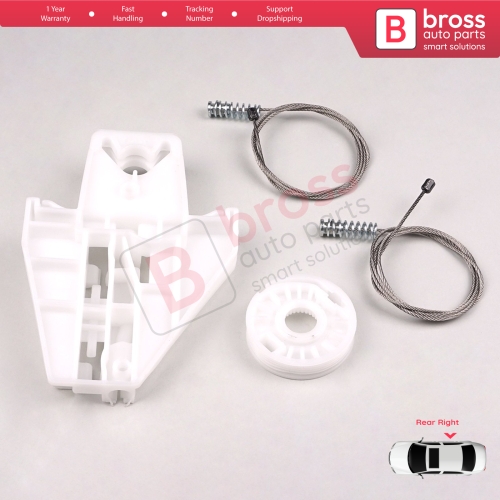 Power Window Regulator Repair Set Rear Right Door for Skoda Fabia MK1 1999-2008 4/5 Door Praktik Van 6Y0839462