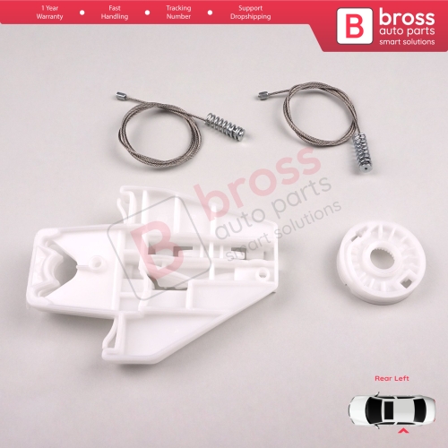 Power Window Regulator Repair Set Rear Left Door for Skoda Fabia MK1 1999-2008 4/5 Door Praktik Van 6Y0839461
