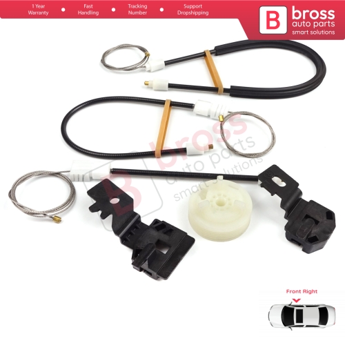 Power Window Regulator Repair Set Front Right for Nissan Qashqai MK1 J10 2006-2013 80770JD000