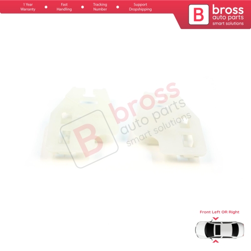 Window Regulator Repair Clips A1+A2 Front Door for BMW 3 Series E46 1998-2005 51337020660