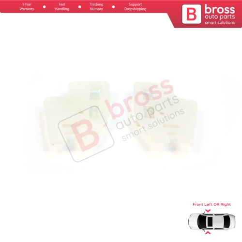 Window Regulator Repair Clips A1+A2 Front Door for BMW 3 Series E46 1998-2005 51337020660