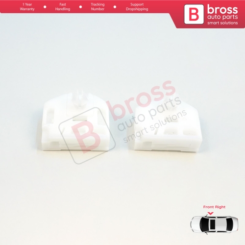 Window Regulator Repair Clips A+B Front Right for Renault Kangoo MK2 FW KW 2007-2021 Citan W415 807207012R