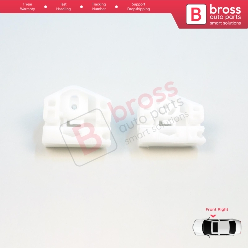 Window Regulator Repair Clips A+B Front Right for Renault Kangoo MK2 FW KW 2007-2021 Citan W415 807207012R