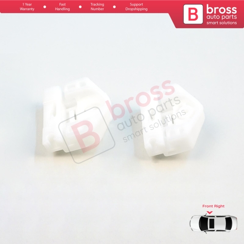 Window Regulator Repair Clips A+B Front Right for Renault Kangoo MK2 FW KW 2007-2021 Citan W415 807207012R