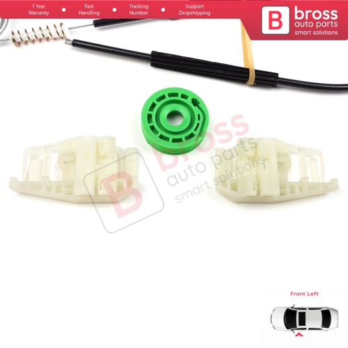 Power Window Regulator Repair Set Left for BMW 3 Series E46 Compact 2001-2005 2/3 Door 51338251351