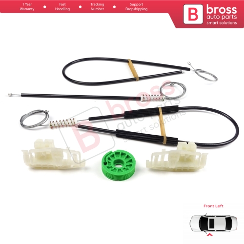 Power Window Regulator Repair Set Left for BMW 3 Series E46 Compact 2001-2005 2/3 Door 51338251351