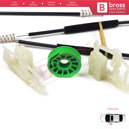 Power Window Regulator Repair Set Left for BMW 3 Series E46 Compact 2001-2005 2/3 Door 51338251351