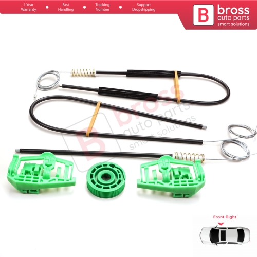 Power Window Regulator Repair Set Right for BMW 3 Series E46 Compact 2001-2005 2/3 Door 51338251352