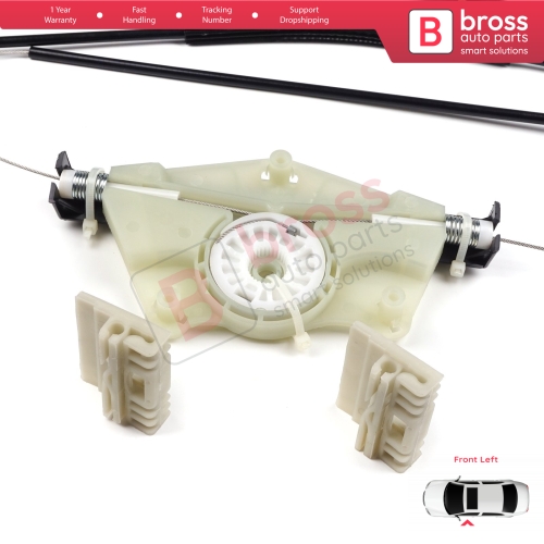 Power Window Regulator Repair Set Front Left for VW Touareg MK1 7L Porsche Cayenne 9PA 955 957 2002-2010 7L0837461