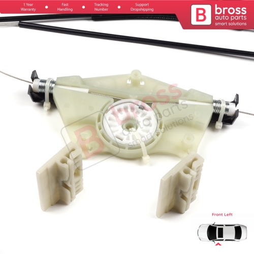 Power Window Regulator Repair Set Front Left for VW Touareg MK1 7L Porsche Cayenne 9PA 955 957 2002-2010 7L0837461