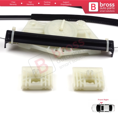 Power Window Regulator Repair Set Front Right for VW Touareg MK1 7L Porsche Cayenne 9PA 955 957 2002-2010 7L0837462