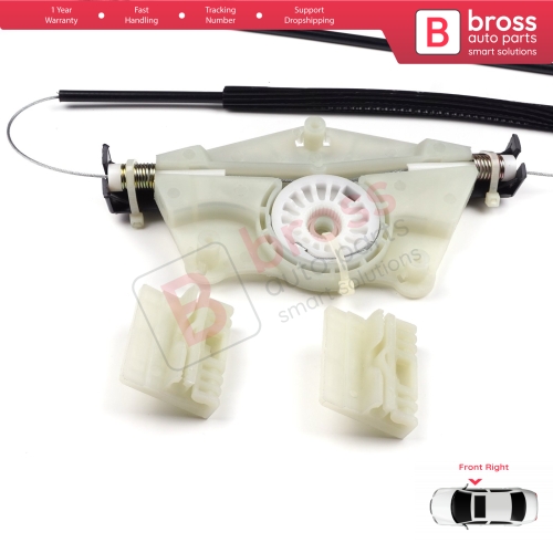 Power Window Regulator Repair Set Front Right for VW Touareg MK1 7L Porsche Cayenne 9PA 955 957 2002-2010 7L0837462