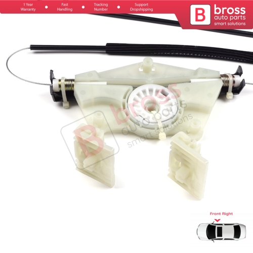 Power Window Regulator Repair Set Front Right for VW Touareg MK1 7L Porsche Cayenne 9PA 955 957 2002-2010 7L0837462