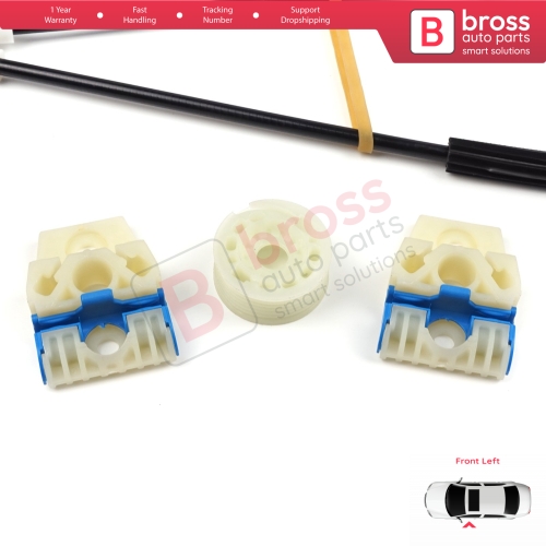 Power Window Regulator Repair Set Left for VW Golf MK5 A5 1K 1K1 2003-2009 3 Door Hatchback Coupe 1K3837461
